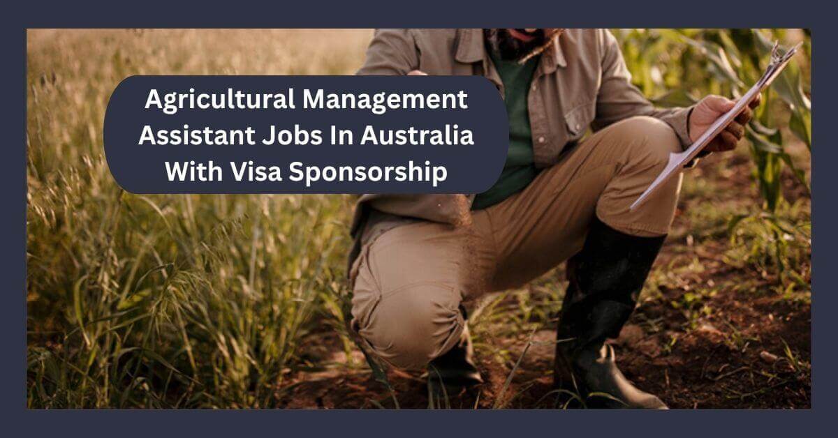 Agricultural Management Assistant Jobs In Australia With Visa Sponsorship