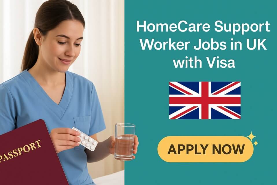 HomeCare Support Worker Jobs in UK with Visa
