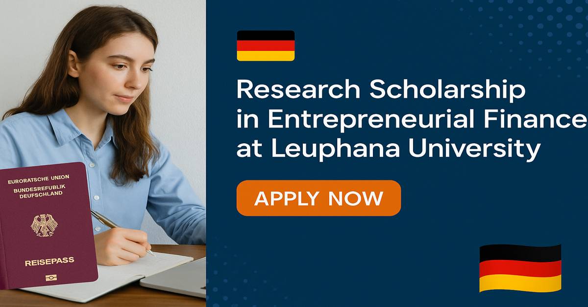 Research Scholarship in Entrepreneurial Finance at Leuphana University