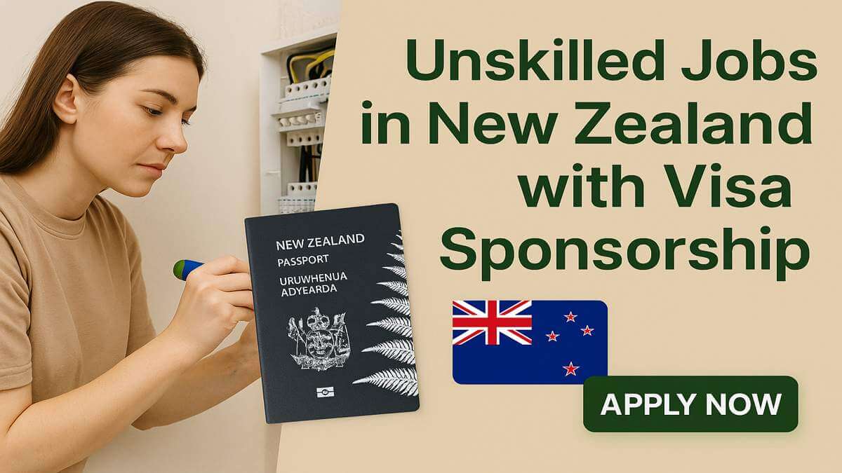 Unskilled Jobs in New Zealand with Visa Sponsorship