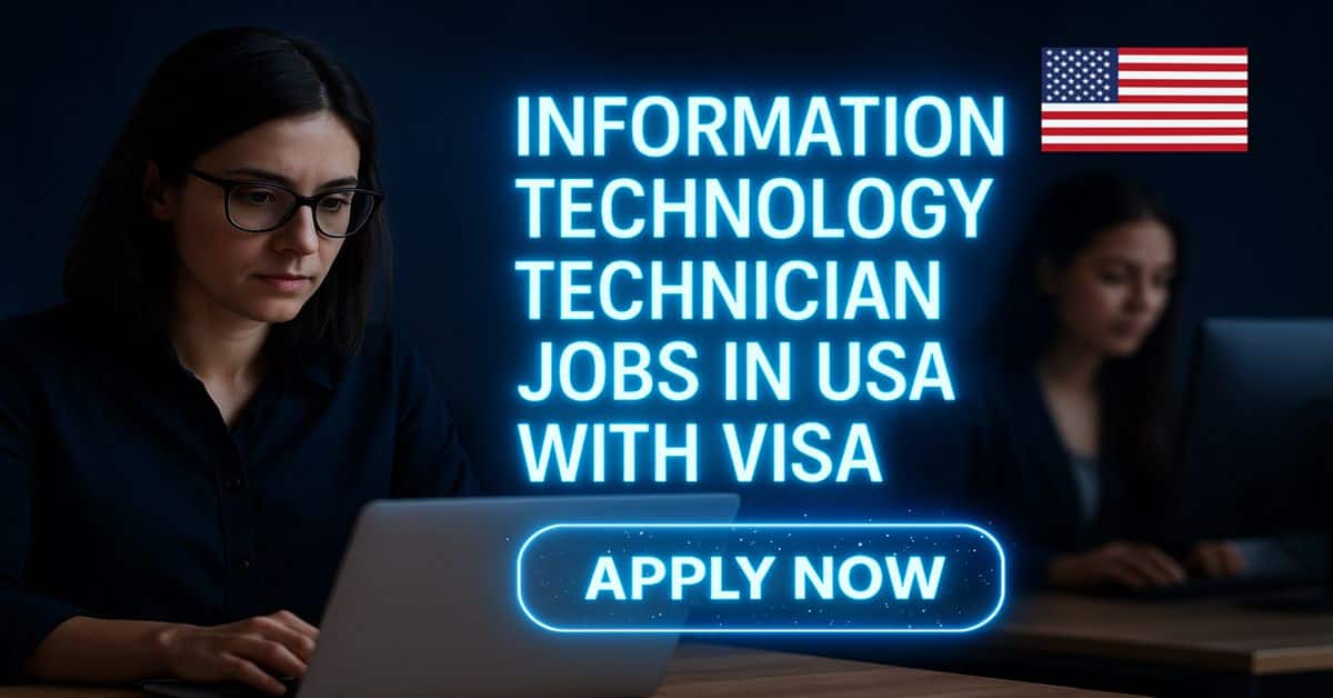 Information Technology Technician Jobs in USA with Visa