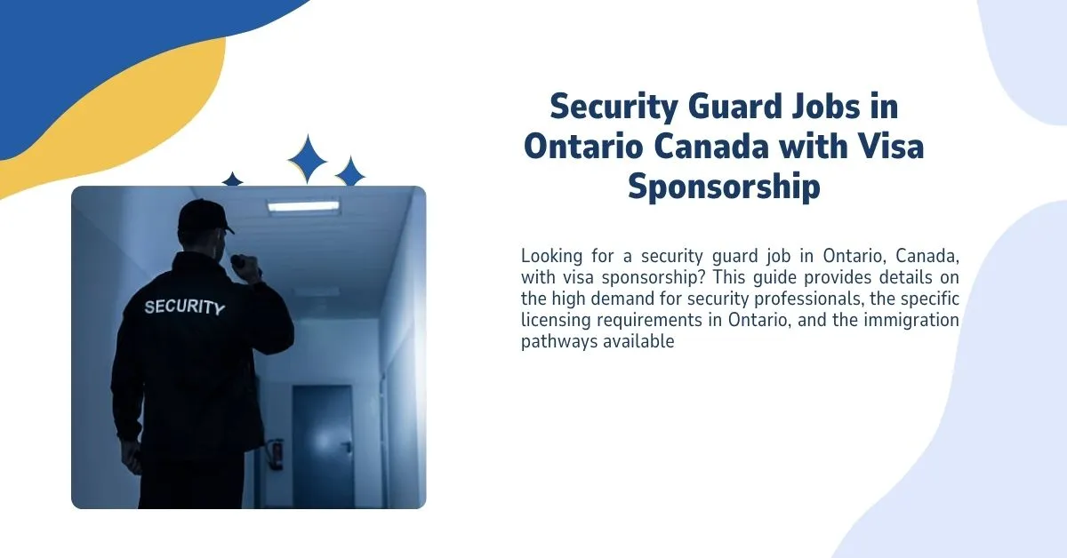 Security Guard Jobs in Ontario Canada