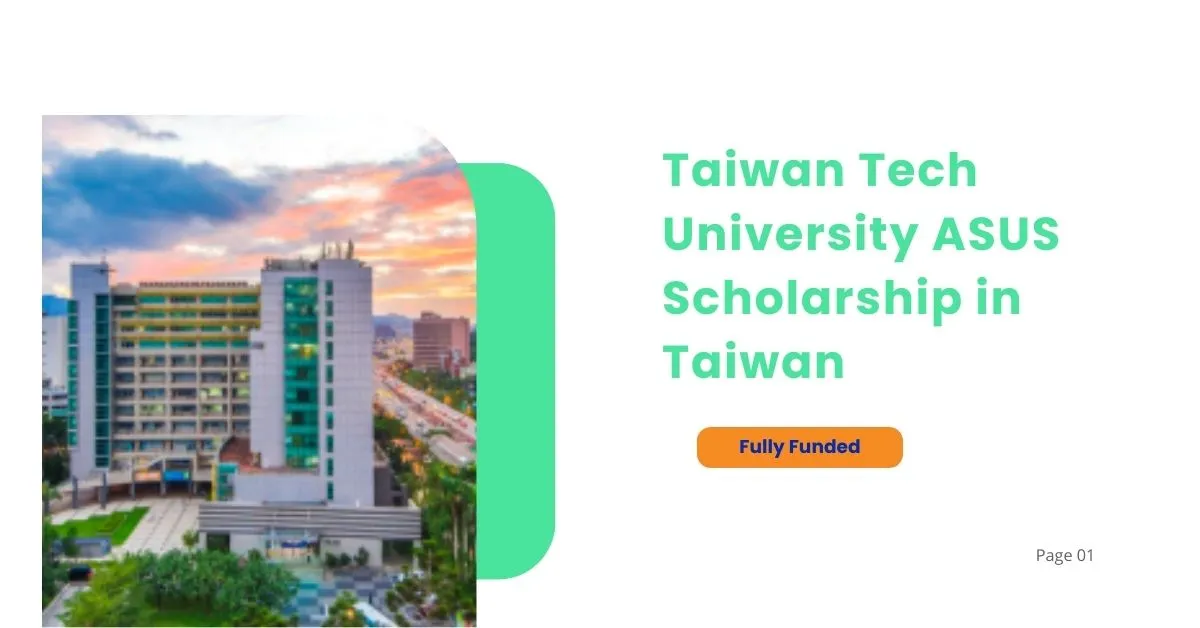 Taiwan Tech University ASUS Scholarship