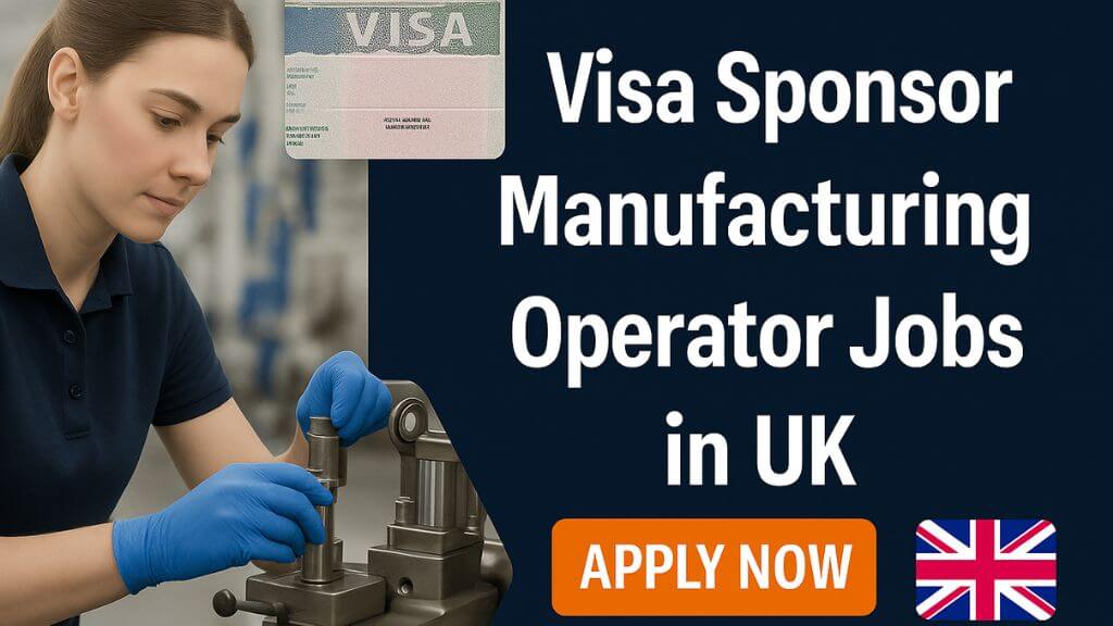 Visa Sponsor Manufacturing Operator Jobs in UK