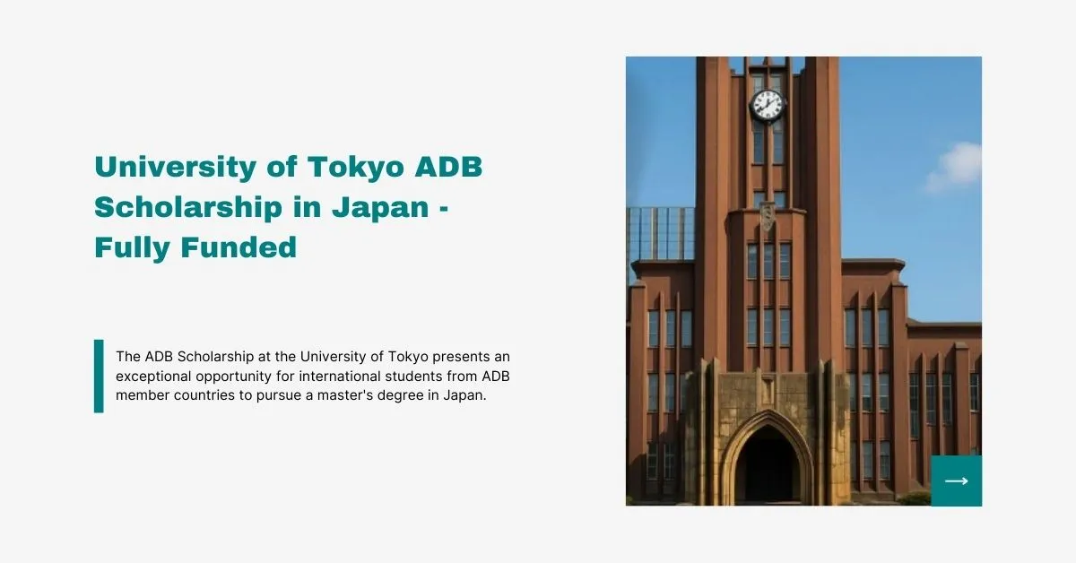 University of Tokyo ADB Scholarship